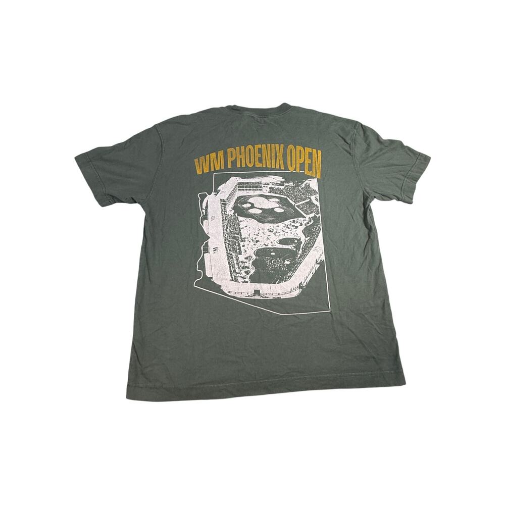 Hollister WM Phoenix Open Golf  Graphic T-Shirt Green Stadium Print Adult Large